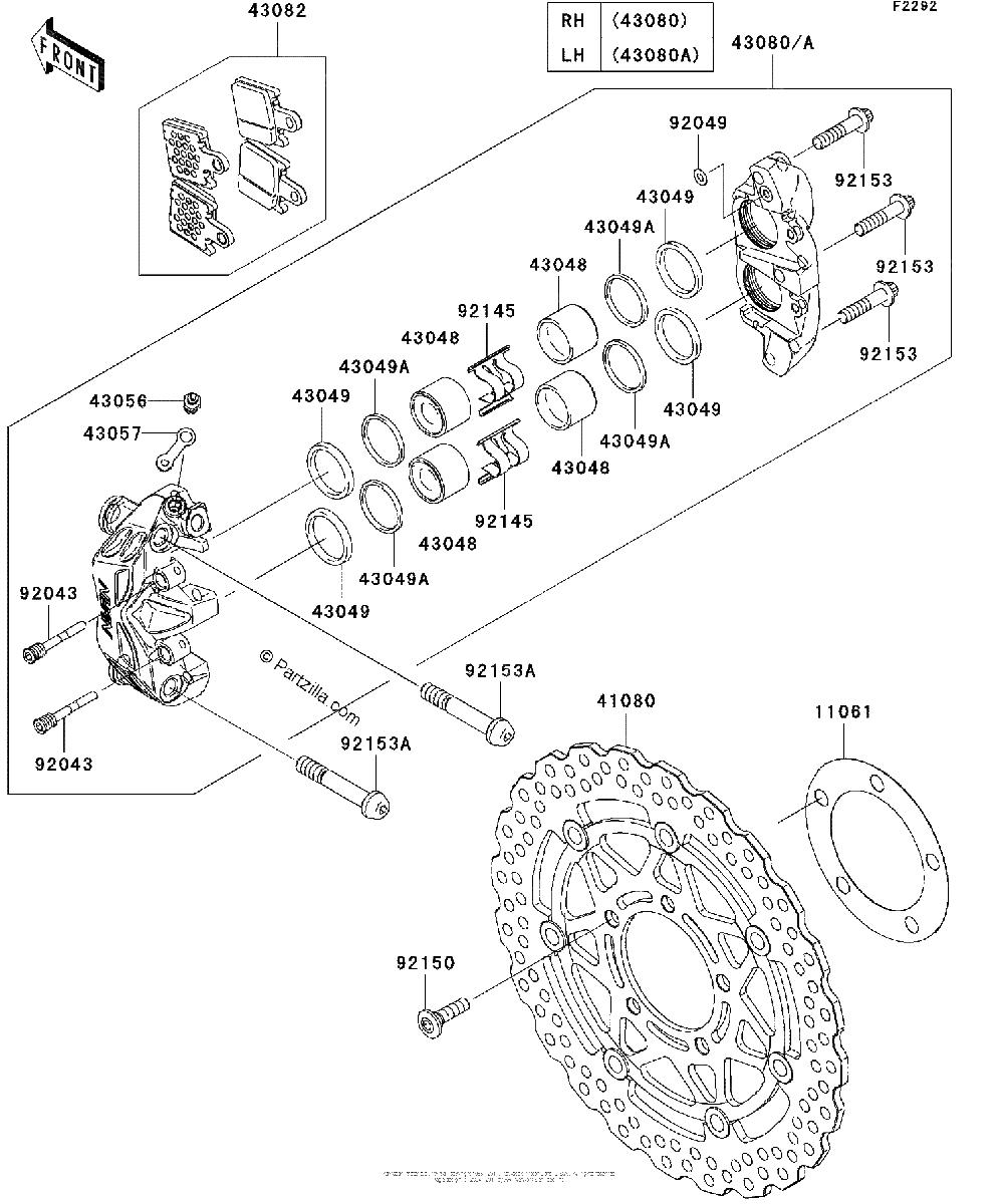 Diagrama de FRONT BRAKE