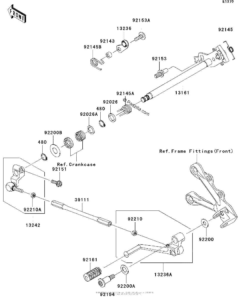Diagrama de GEAR CHANGE MECHANISM