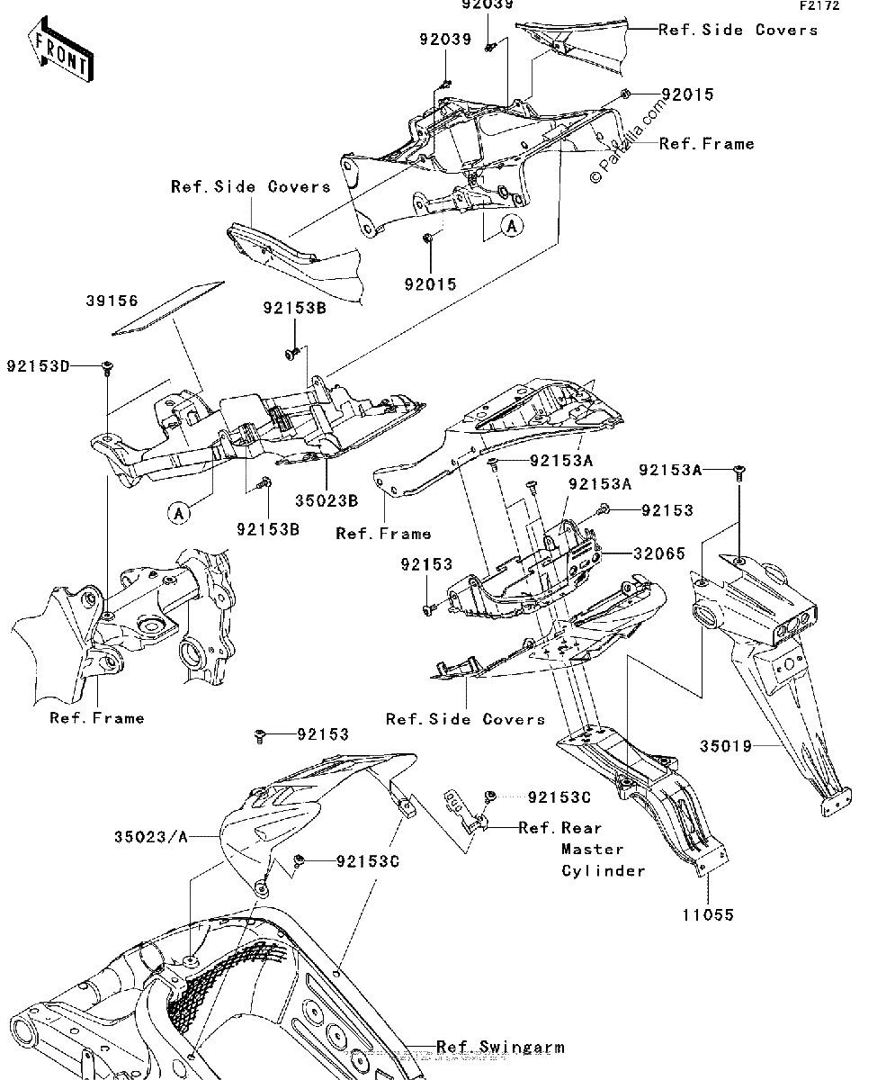 Diagrama de REAR FENDER S