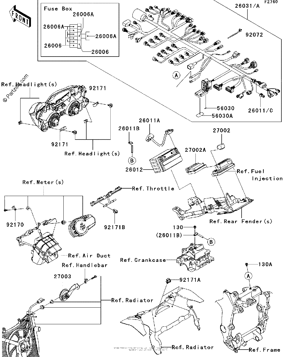 Diagrama de CHASSIS ELECTRICAL EQUIPMENT