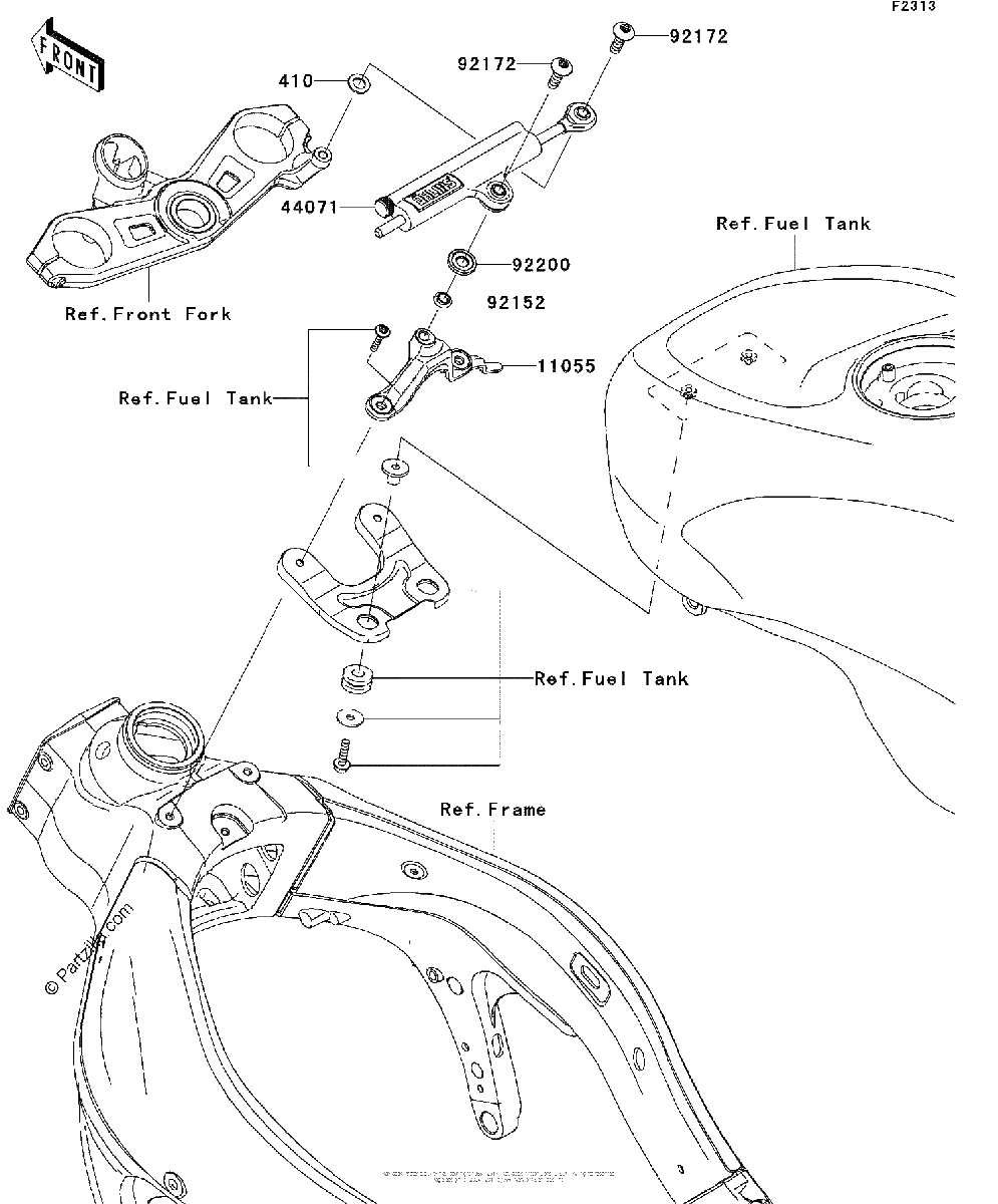 Diagrama de STEERING DAMPER