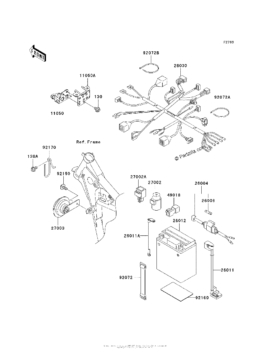 Diagrama de CHASSIS ELECTRICAL EQUIPMENT