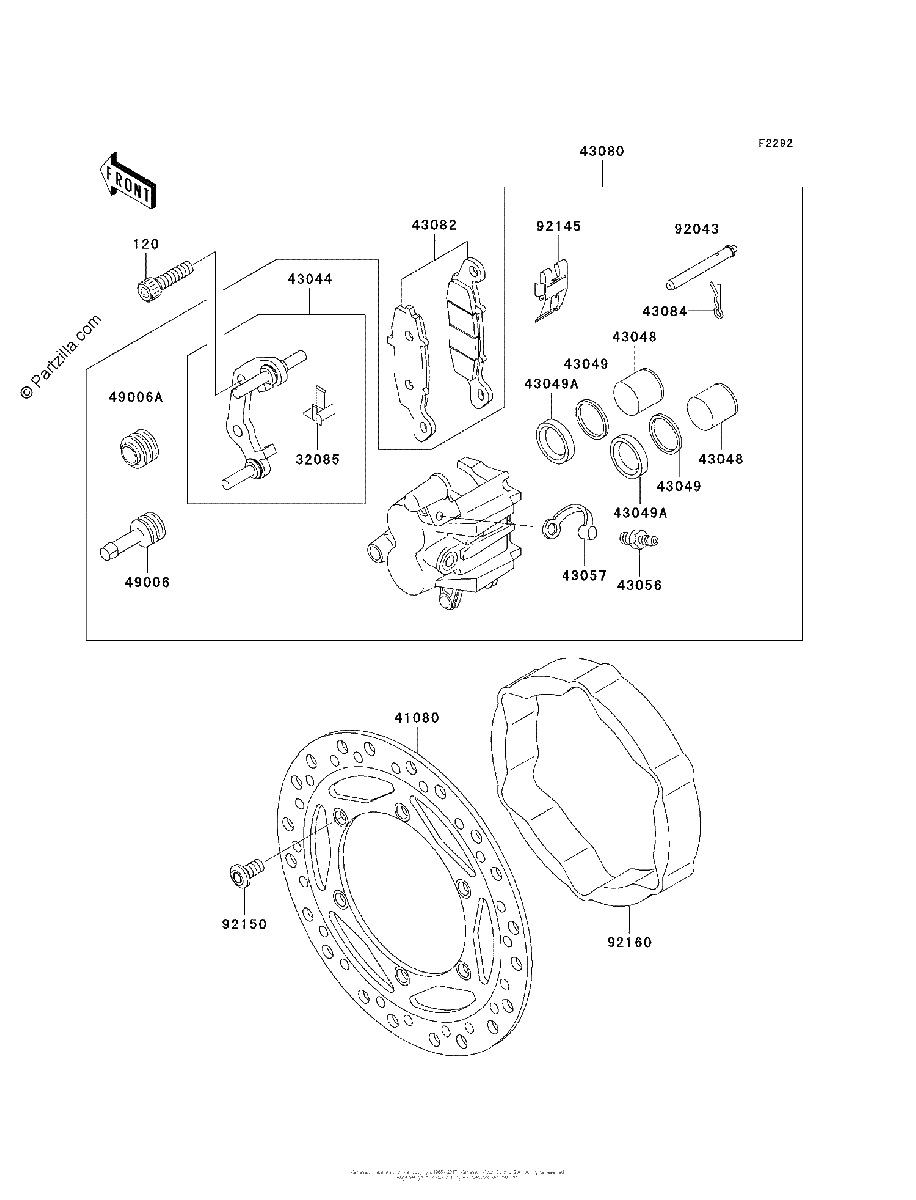 Diagrama de FRONT BRAKE