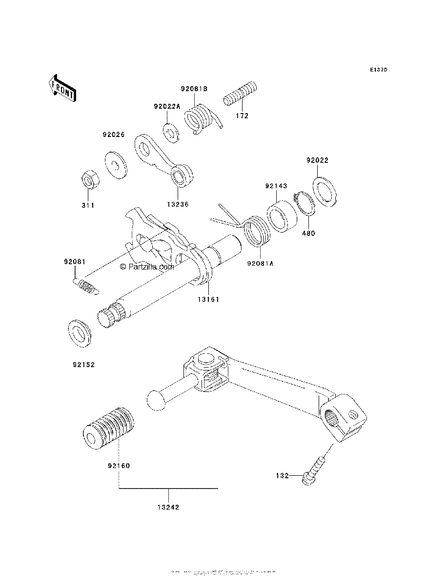 Diagrama de GEAR CHANGE MECHANISM