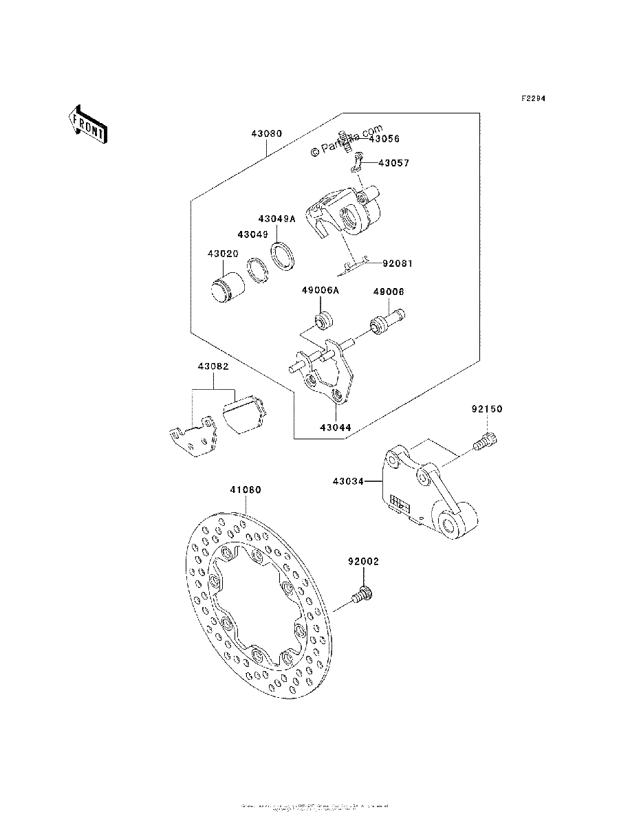 Diagrama de REAR BRAKE