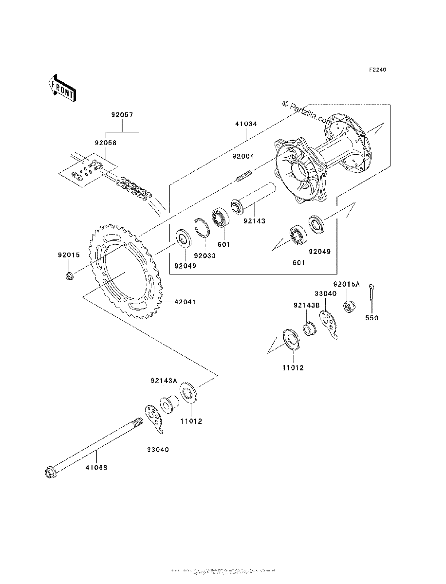 Diagrama de REAR HUB
