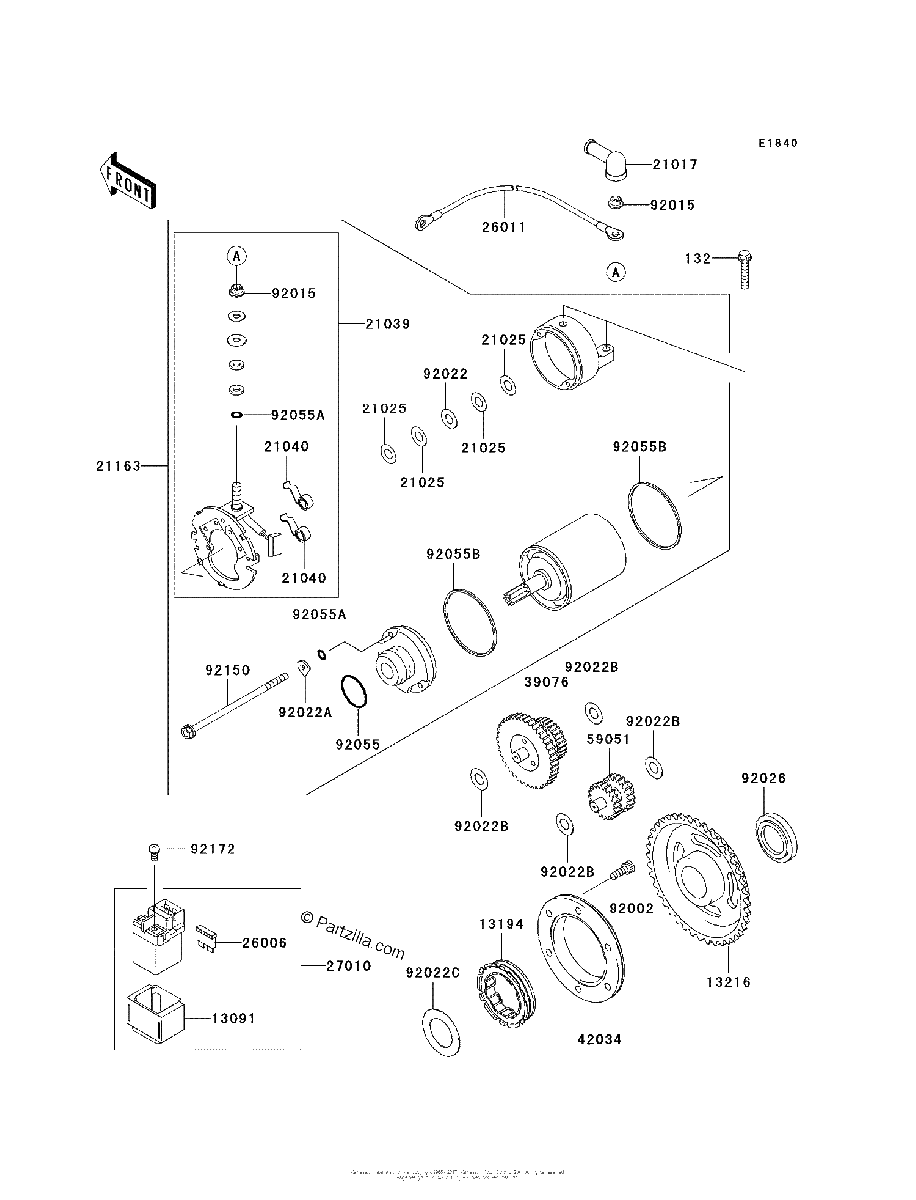 Diagrama de STARTER MOTOR