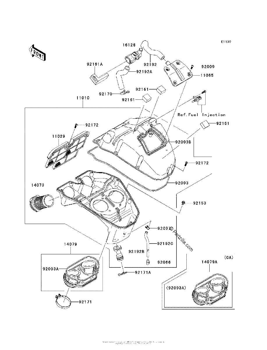 Diagrama de AIR CLEANER