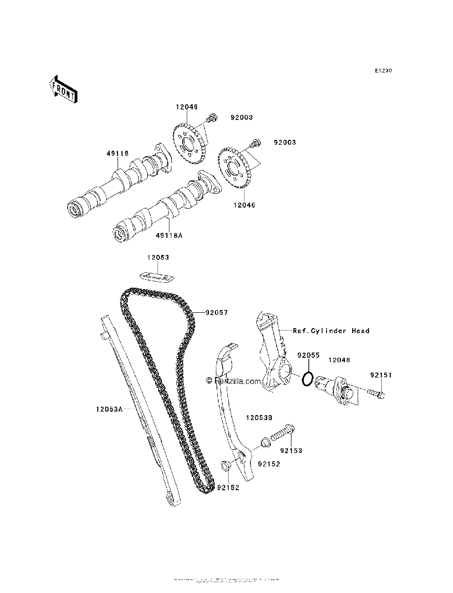 Diagrama de CAMSHAFT S TENSIONER