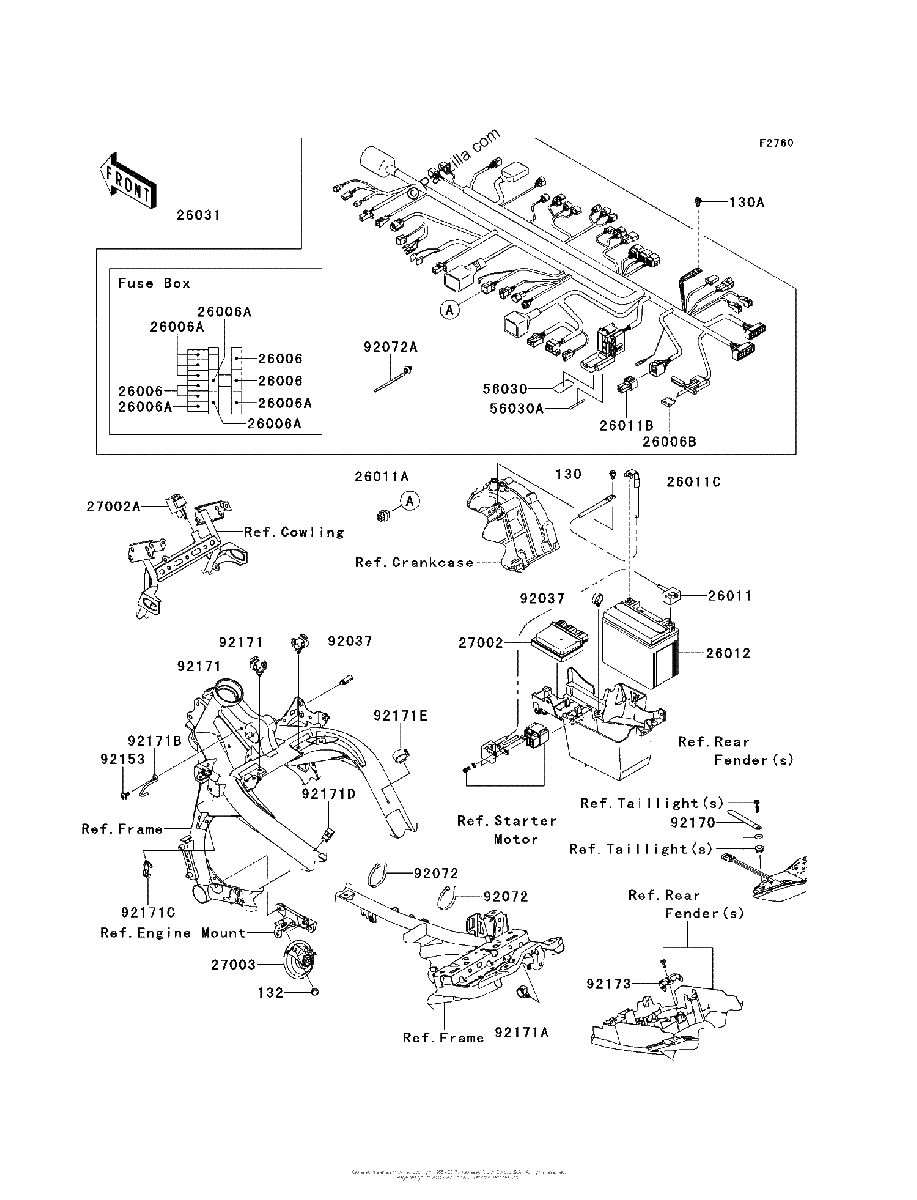 Diagrama de CHASSIS ELECTRICAL EQUIPMENT