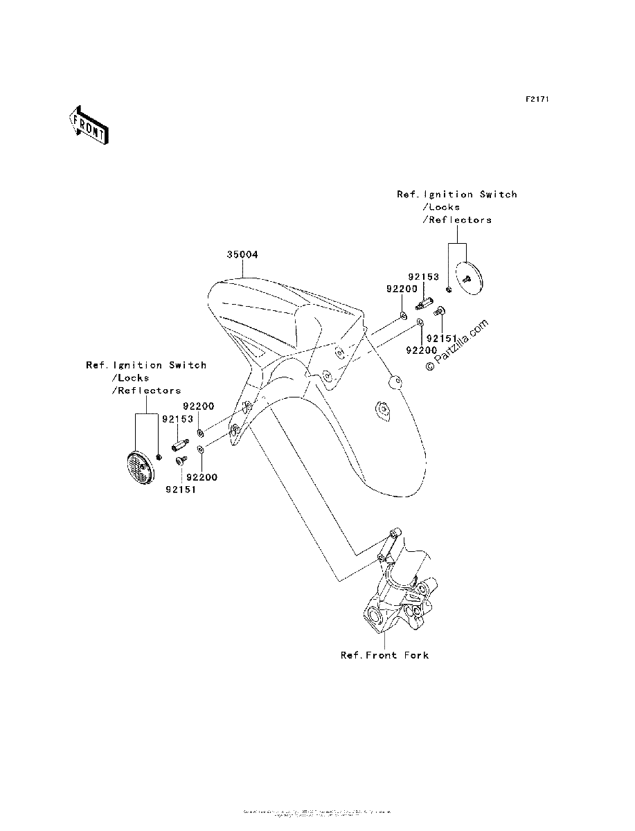 Diagrama de FRONT FENDER S