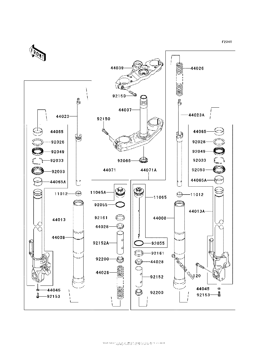 Diagrama de FRONT FORK