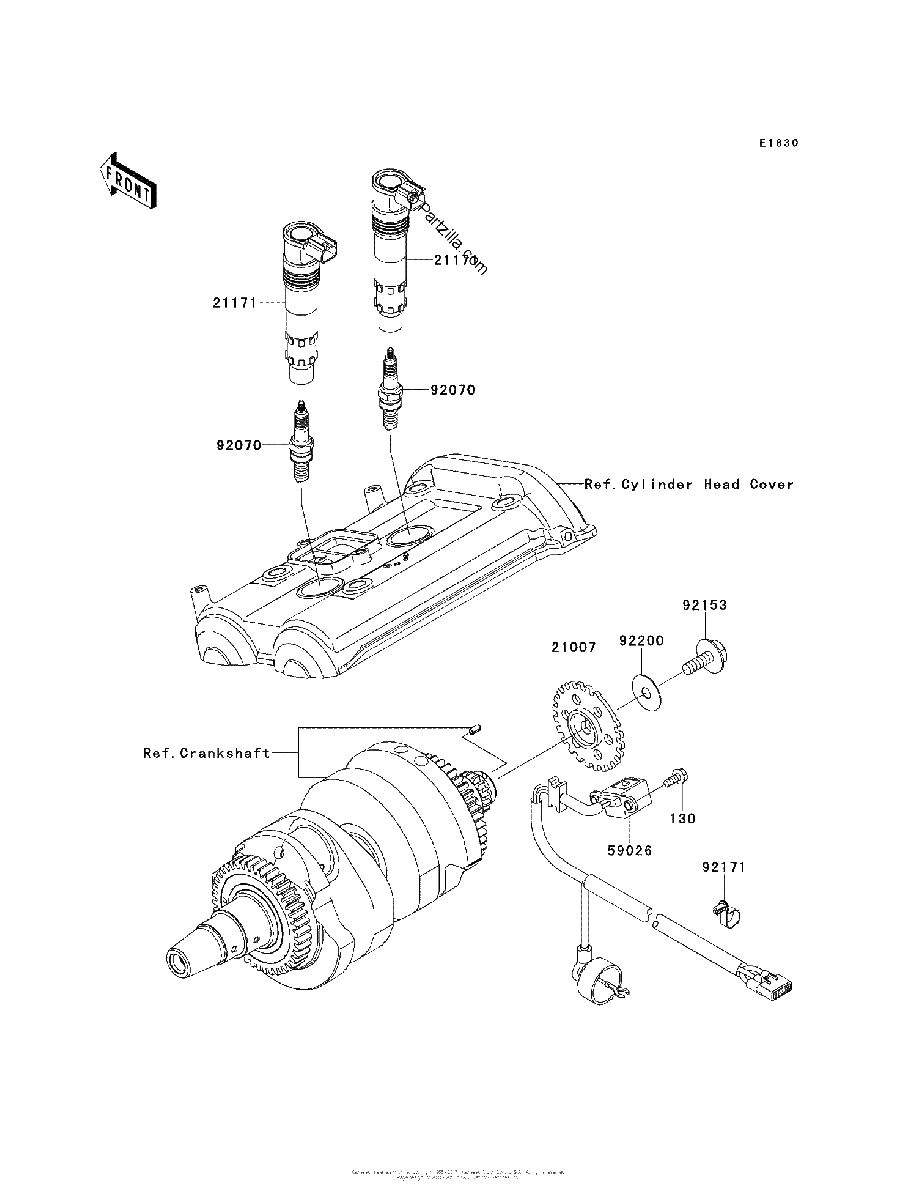 Diagrama de IGNITION SYSTEM
