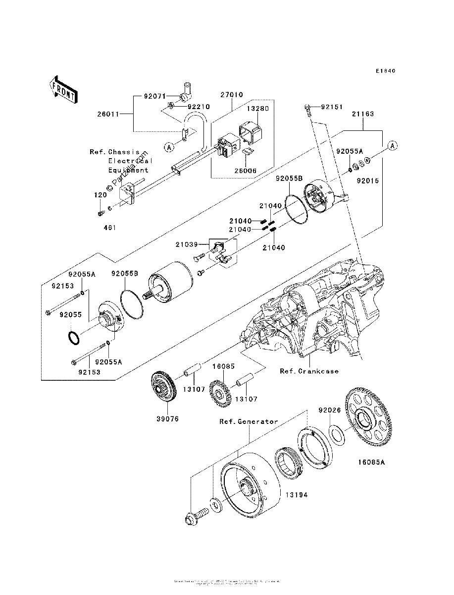 Diagrama de STARTER MOTOR