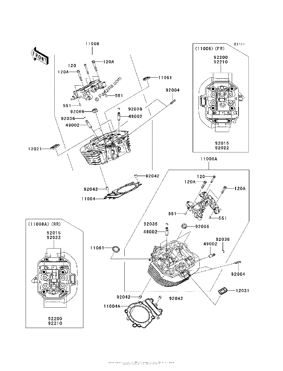 Diagrama de CYLINDER HEAD
