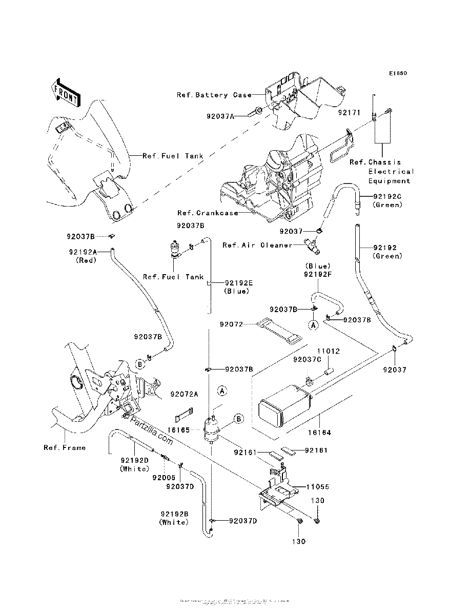 Diagrama de FUEL EVAPORATIVE SYSTEM CA