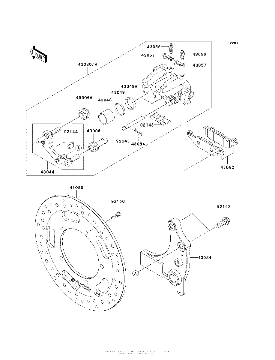 Diagrama de REAR BRAKE