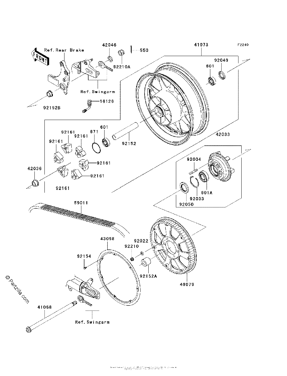 Diagrama de REAR WHEEL CHAIN