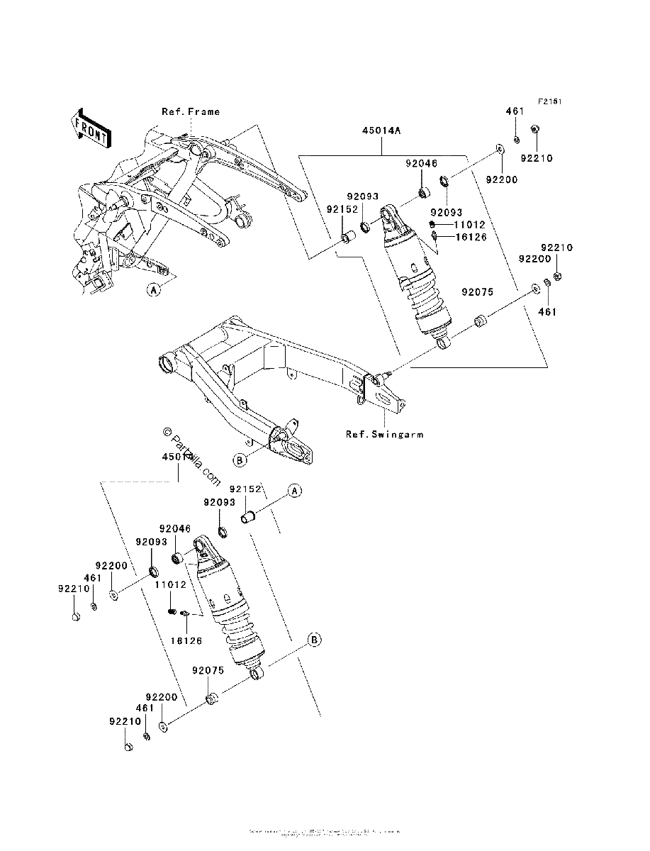 Diagrama de SUSPENSION SHOCK ABSORBER