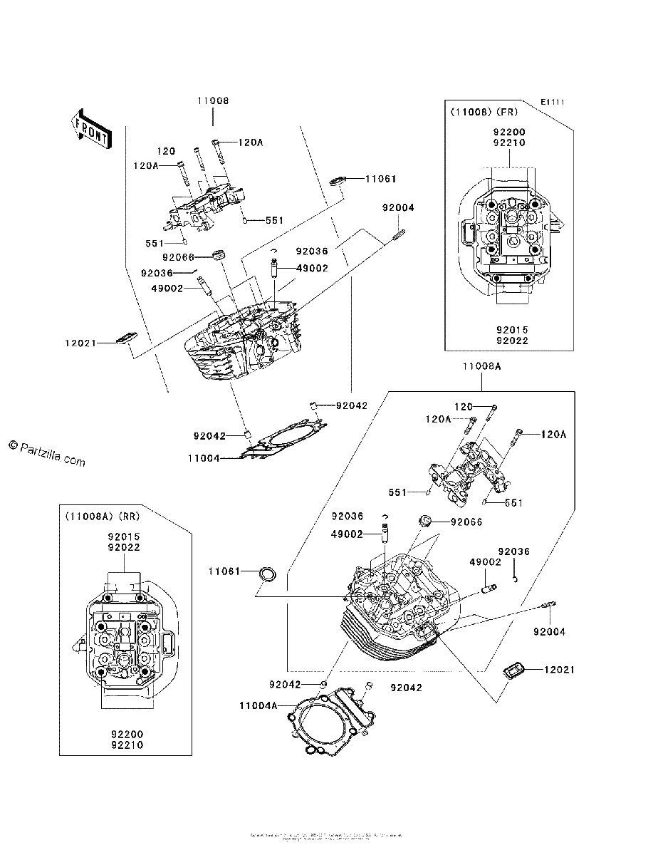 Diagrama de CYLINDER HEAD