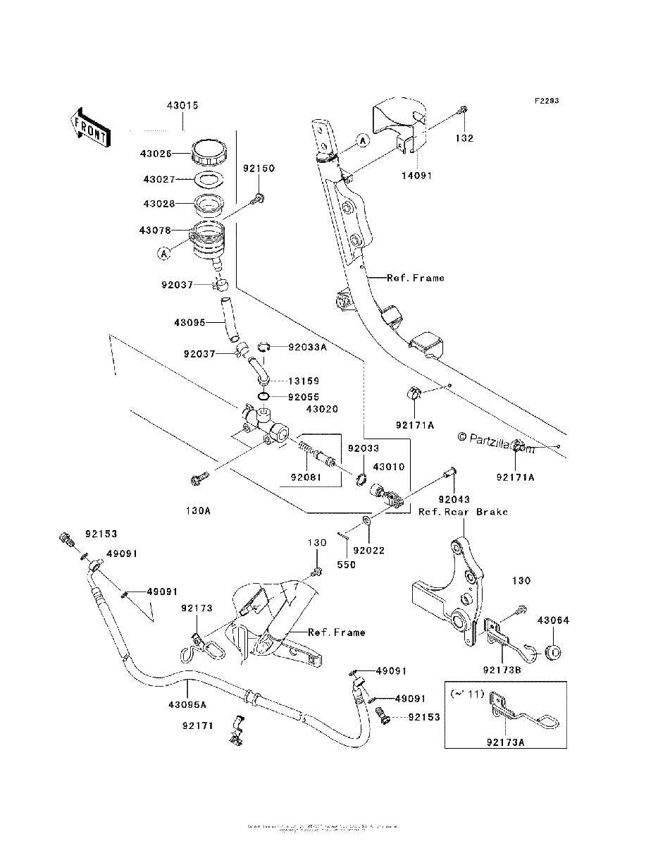Diagrama de REAR MASTER CYLINDER