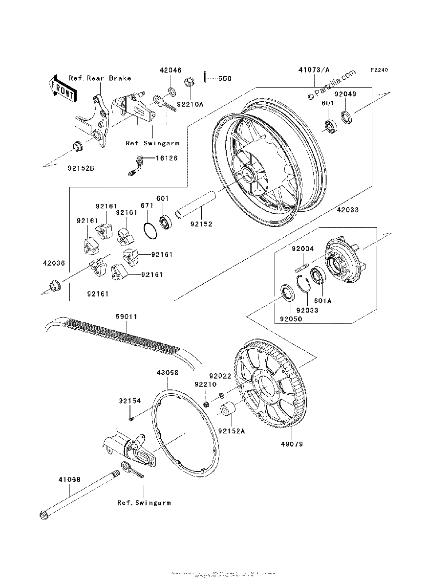 Diagrama de REAR WHEEL CHAIN