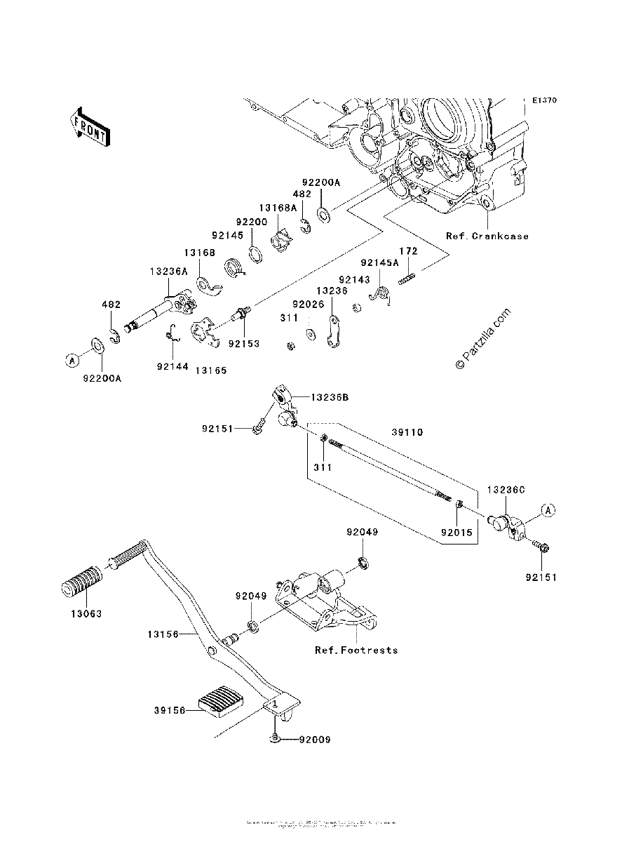 Diagrama de GEAR CHANGE MECHANISM