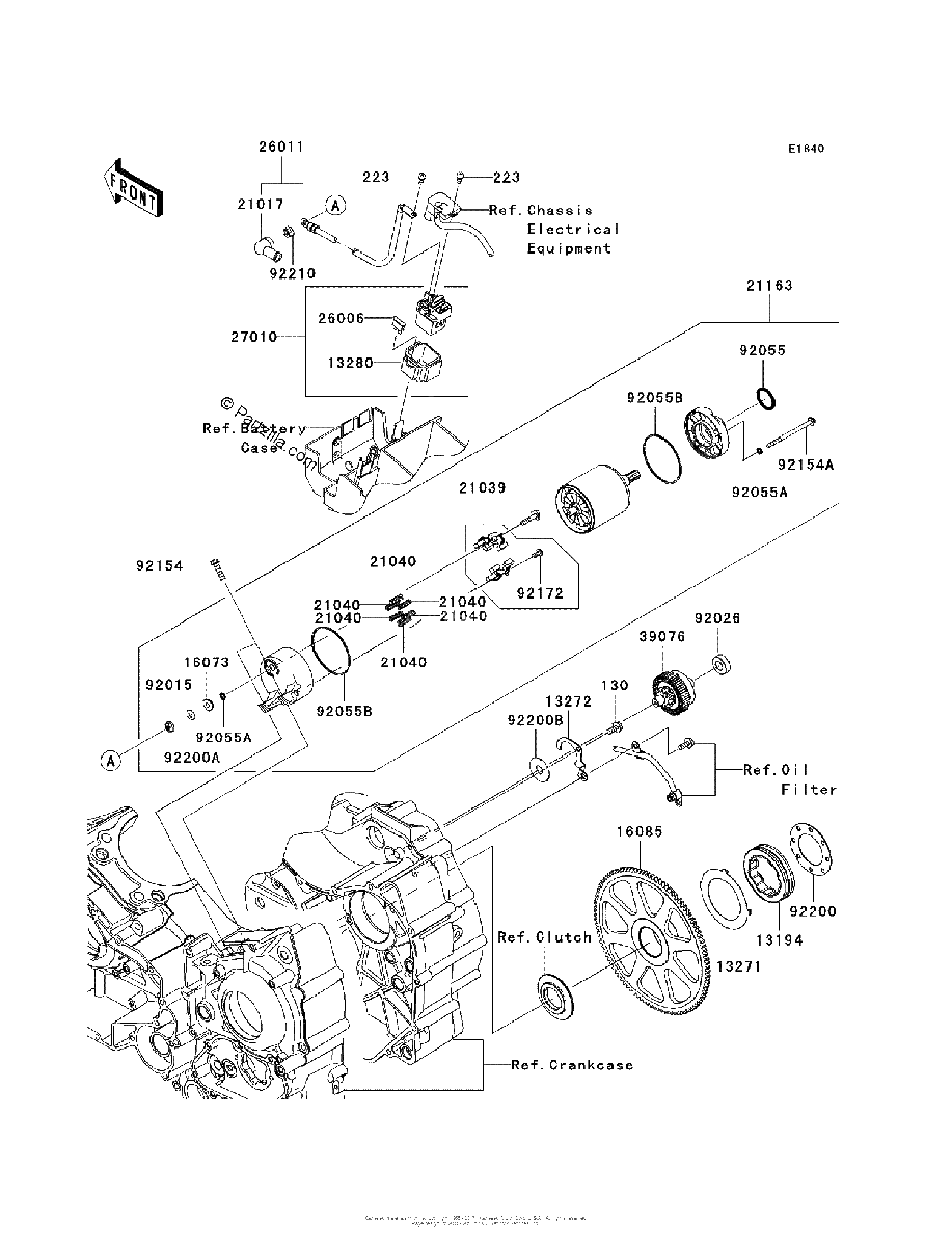 Diagrama de STARTER MOTOR
