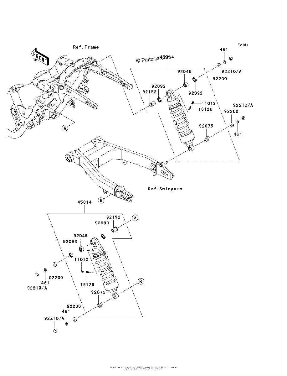 Diagrama de SUSPENSION SHOCK ABSORBER