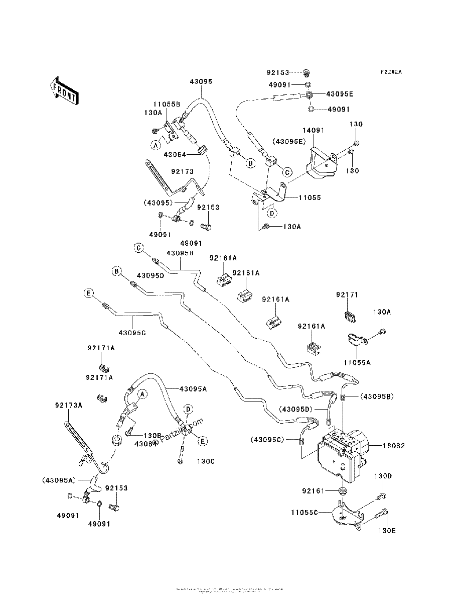 Diagrama de BRAKE PIPING BAF BCF