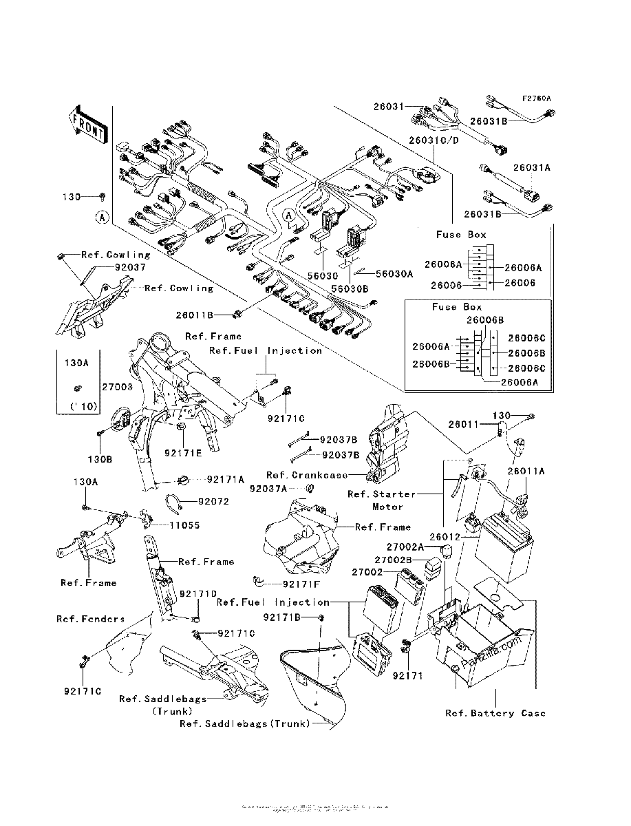 Diagrama de CHASSIS ELECTRICAL EQUIPMENT BAF BBF