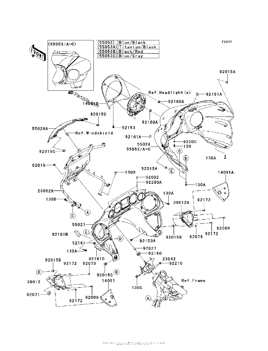 Diagrama de COWLING B9F BAF