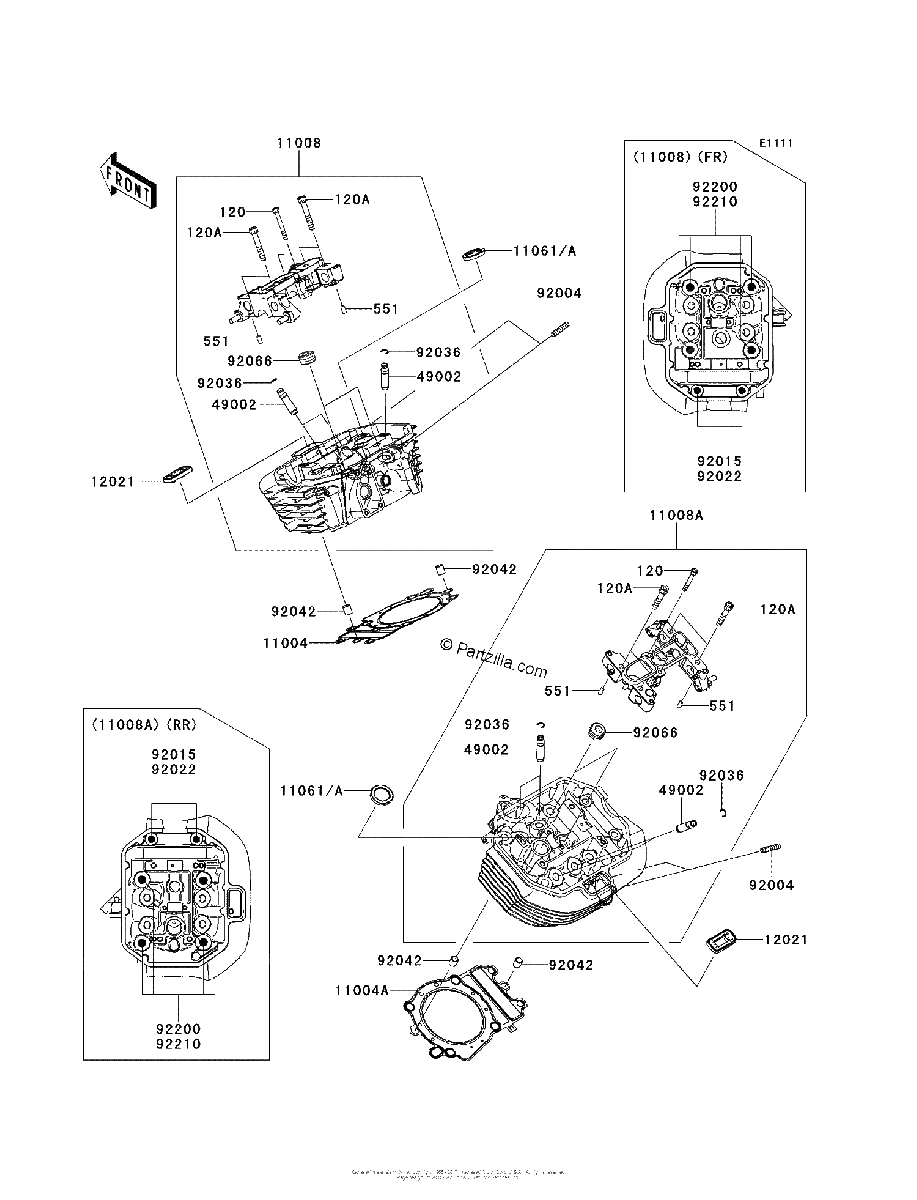Diagrama de CYLINDER HEAD