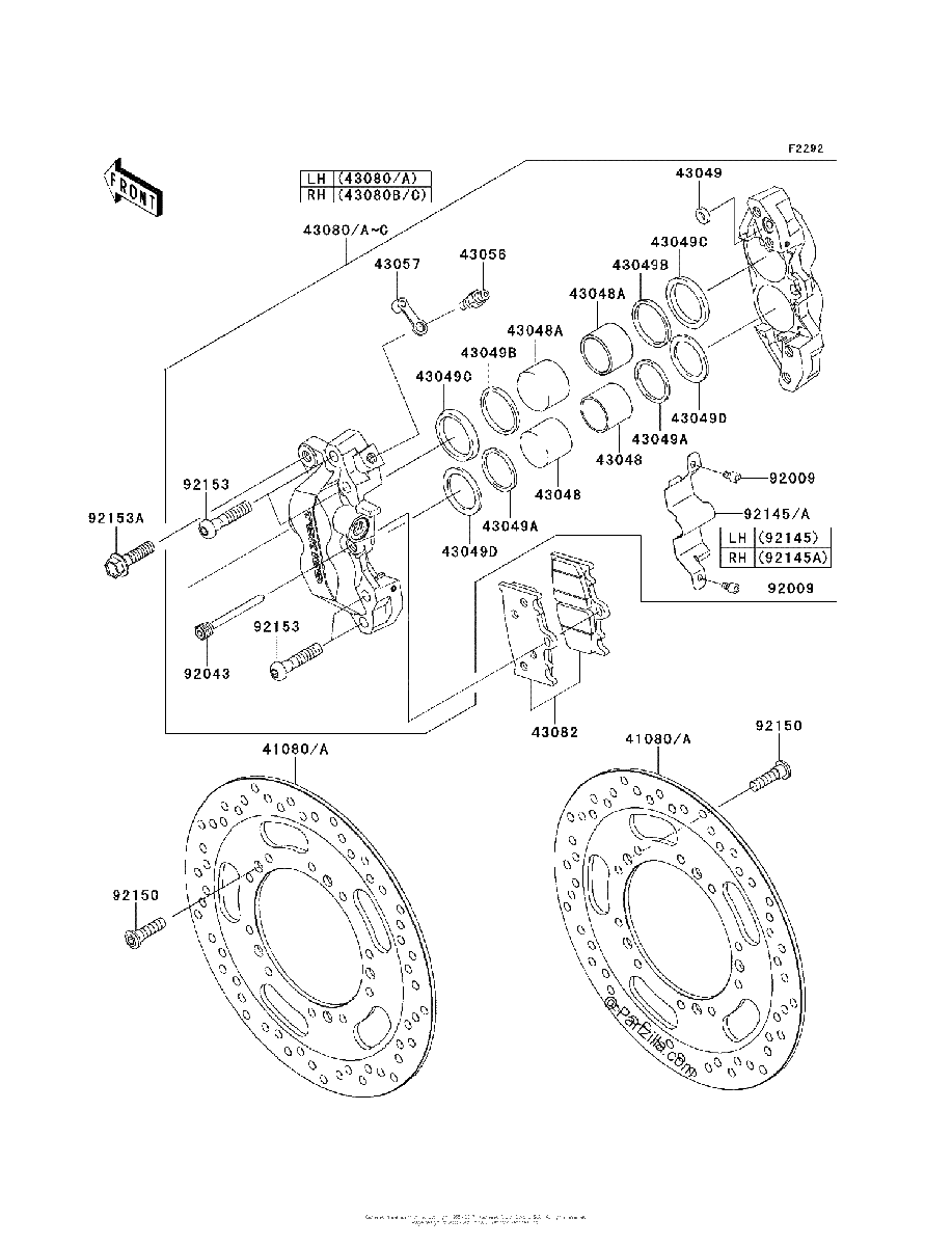Diagrama de FRONT BRAKE
