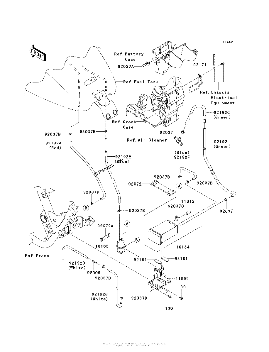 Diagrama de FUEL EVAPORATIVE SYSTEM CA