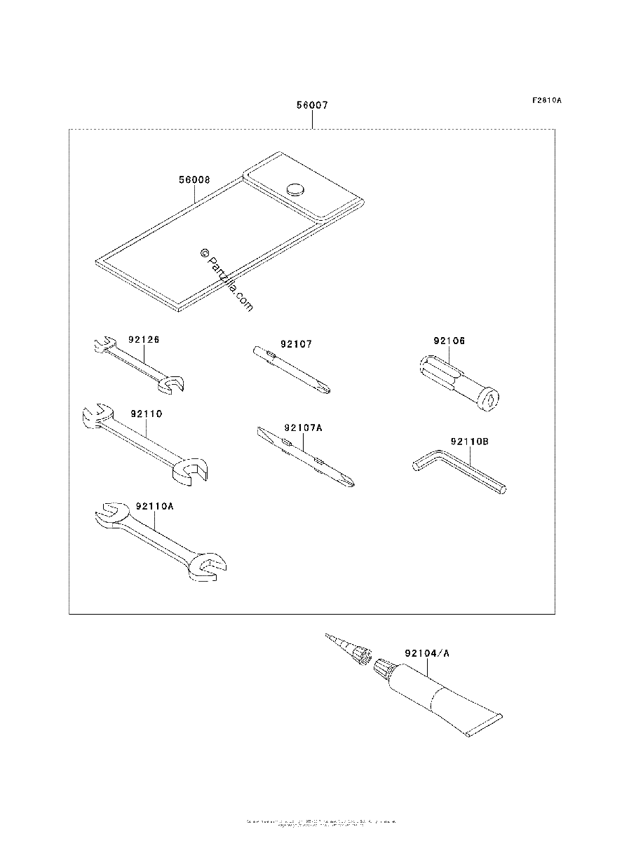 Diagrama de OWNER S TOOLS BAF BCF