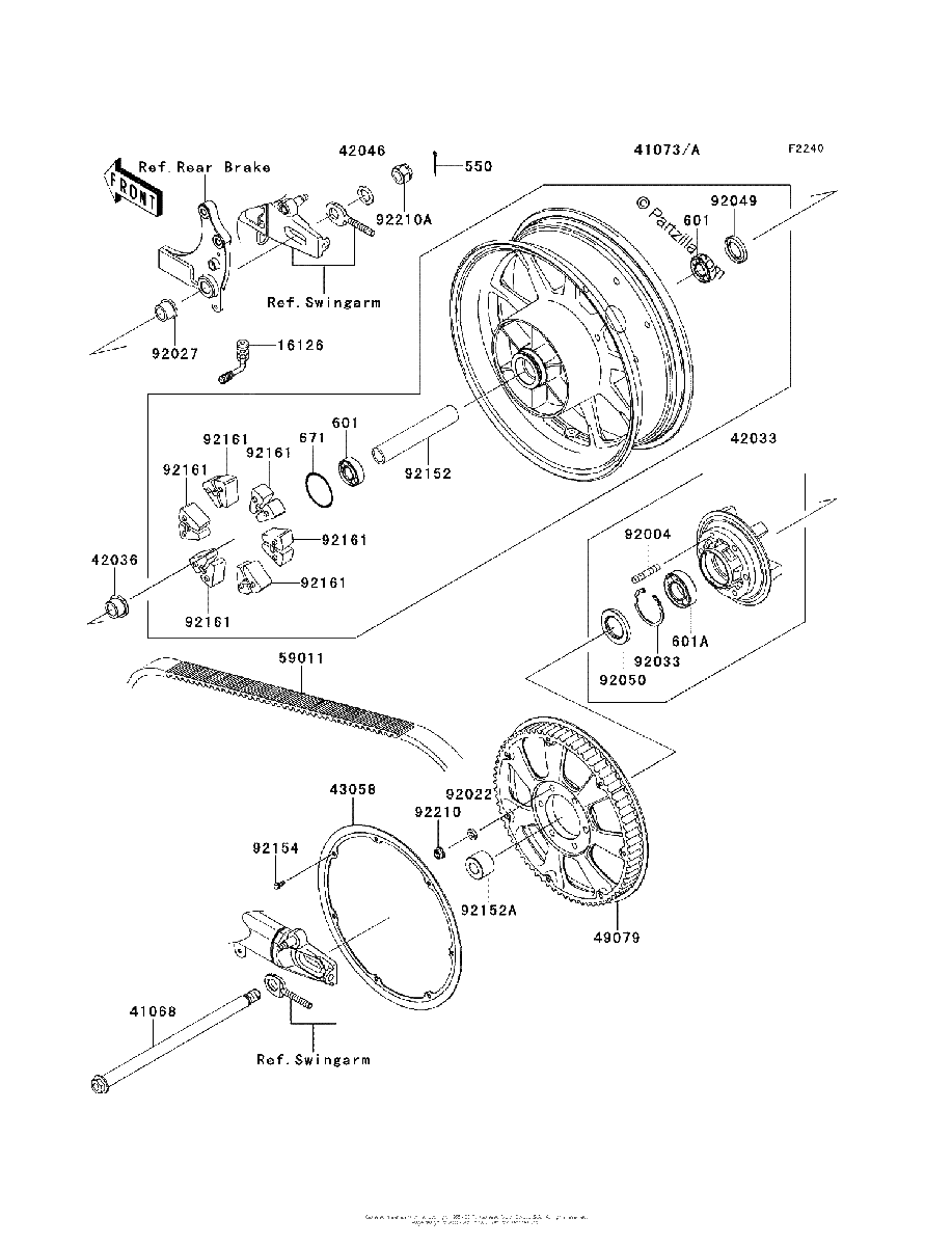 Diagrama de REAR WHEEL CHAIN