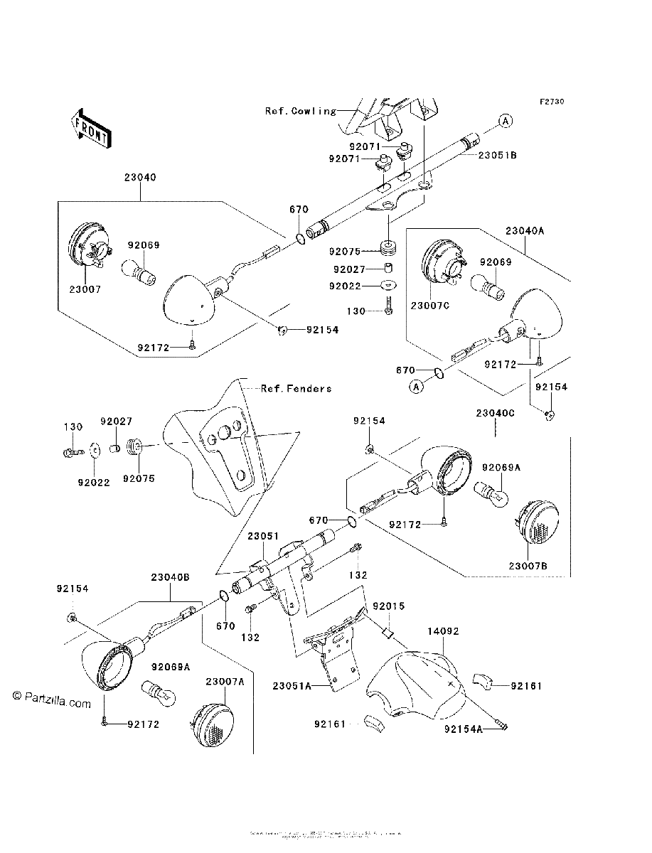 Diagrama de TURN SIGNALS B9F BBF