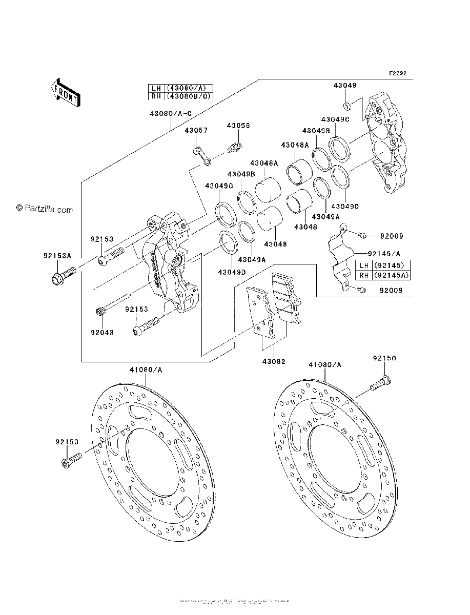 Diagrama de FRONT BRAKE