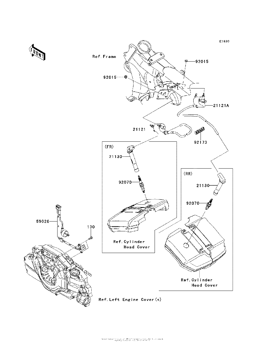 Diagrama de IGNITION SYSTEM
