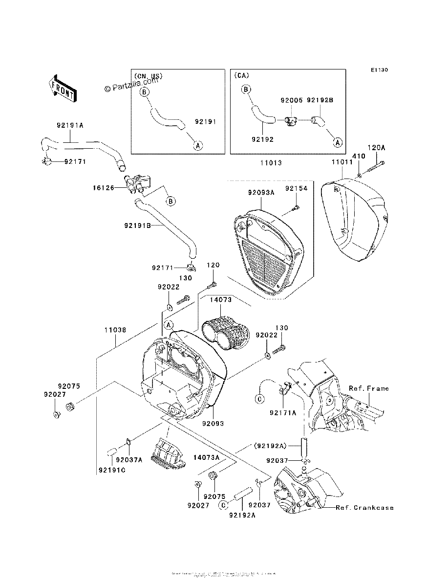 Diagrama de AIR CLEANER