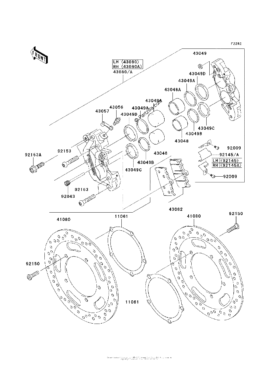 Diagrama de FRONT BRAKE