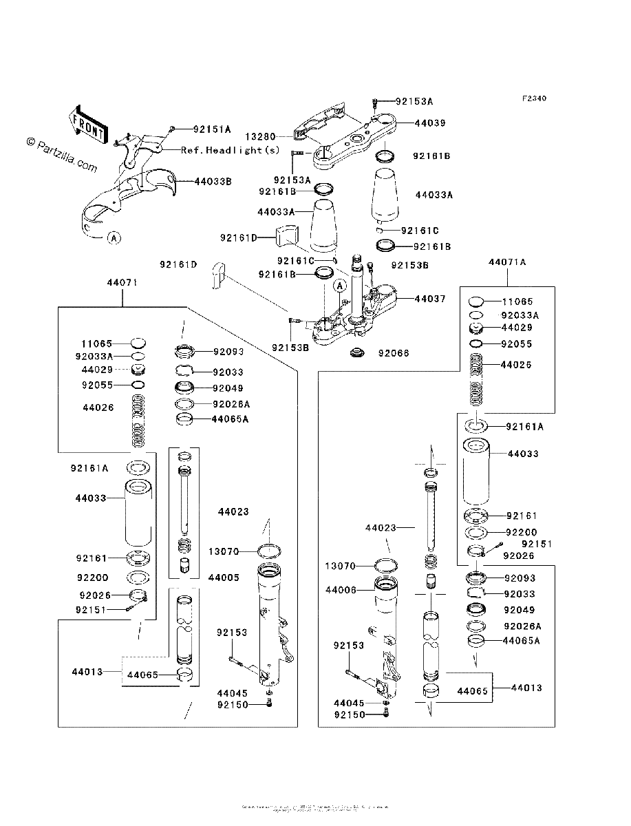 Diagrama de FRONT FORK