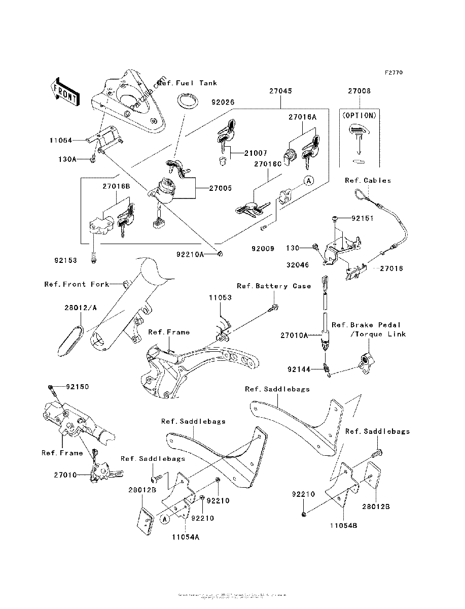 Diagrama de IGNITION SWITCH LOCKS REFLECTORS