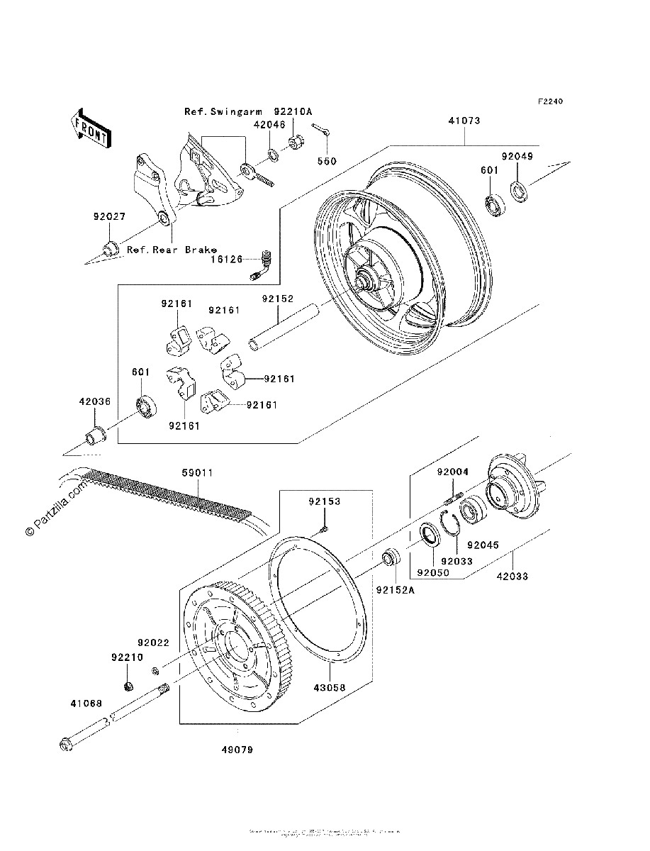 Diagrama de REAR WHEEL CHAIN