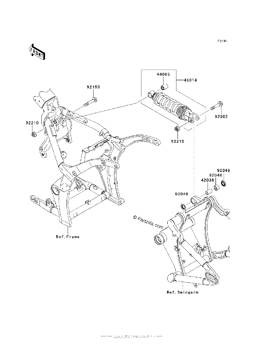 Diagrama de SUSPENSION SHOCK ABSORBER
