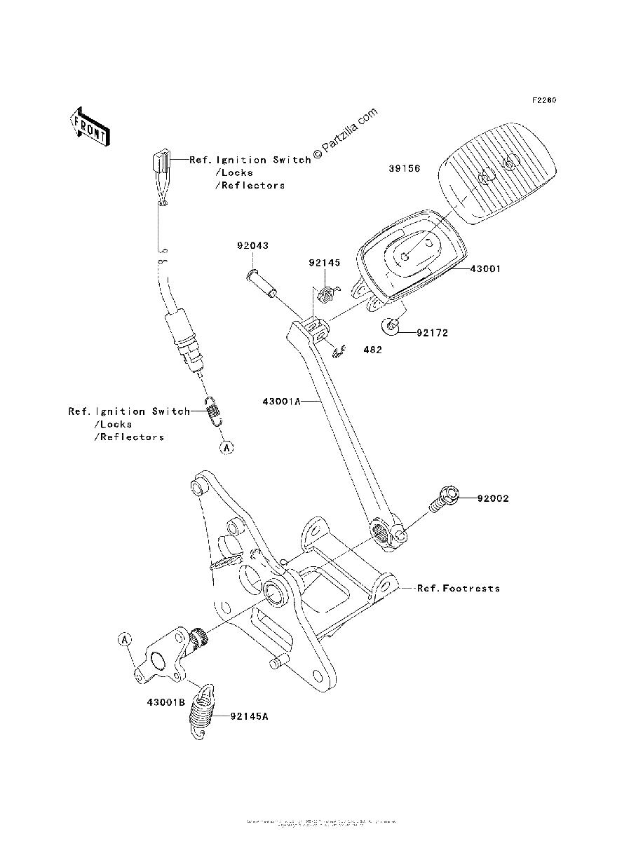 Diagrama de BRAKE PEDAL TORQUE LINK