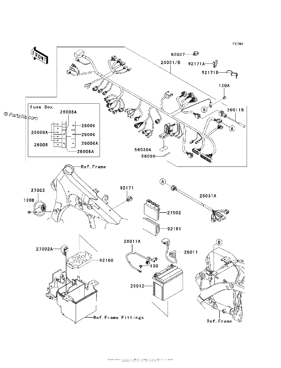 Diagrama de CHASSIS ELECTRICAL EQUIPMENT