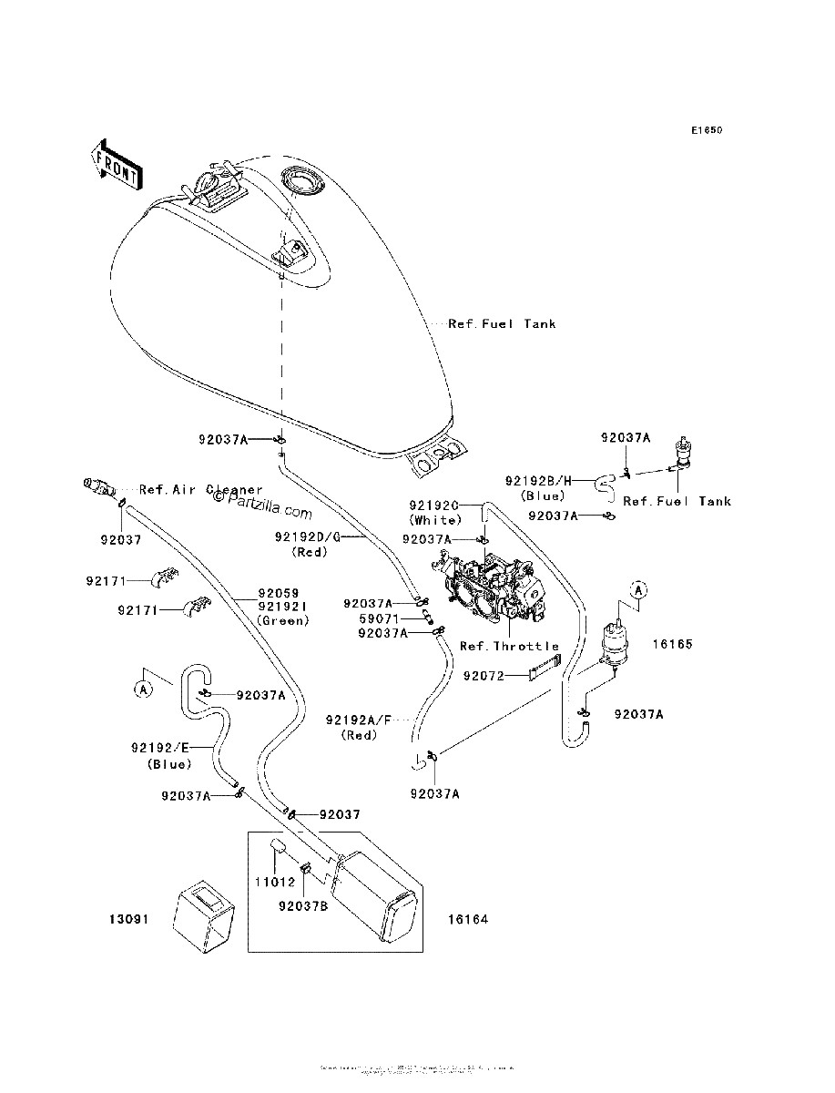 Diagrama de FUEL EVAPORATIVE SYSTEM CA