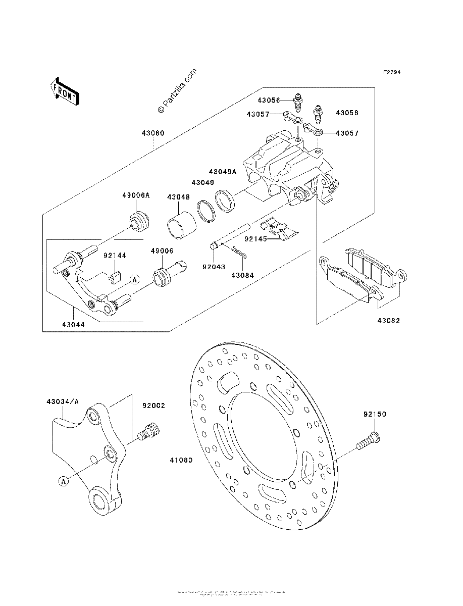 Diagrama de REAR BRAKE